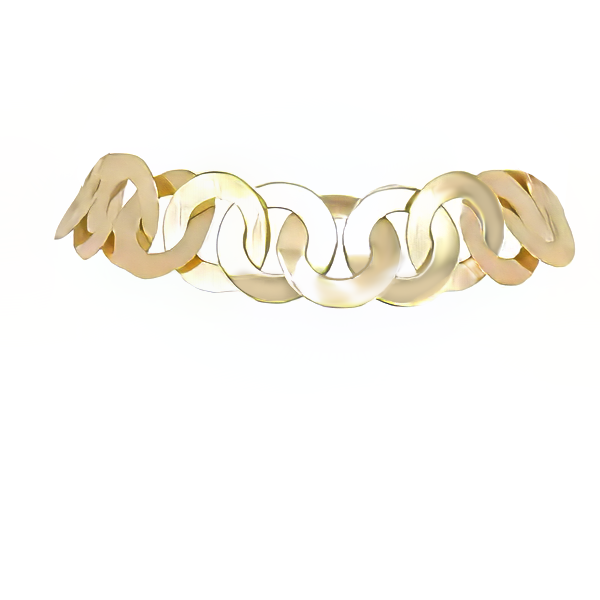 14K Yellow Gold Fancy Link Bracelet Image 2 Goldmart Jewelers Redding, CA