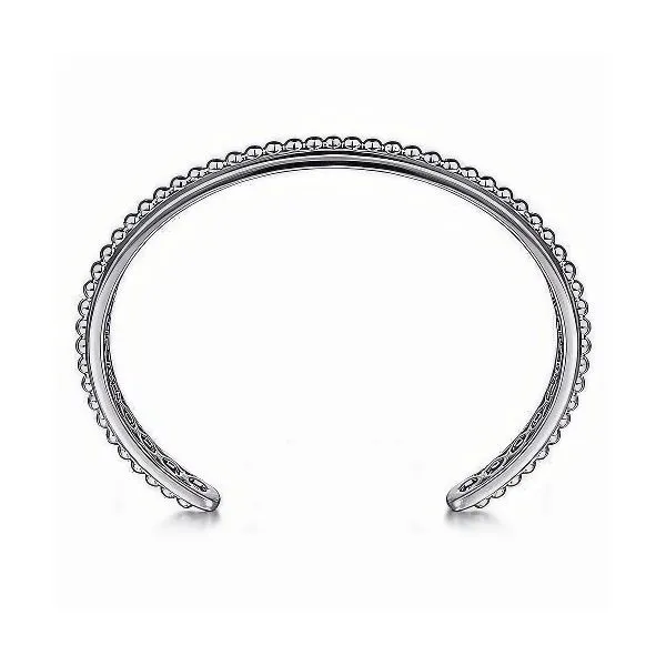 SS 7.25” Open Cuff Inlay Metal Bracelet by Gabriel Image 3 Goldmart Jewelers Redding, CA