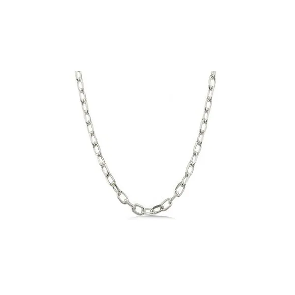 Sterling Silver 24” adjustable Cable Link Chain- GM Goldmart Jewelers Redding, CA
