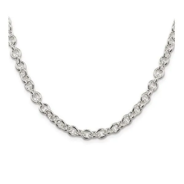 Sterling Silver 24” adjustable Cable Link Chain- GM Goldmart Jewelers Redding, CA