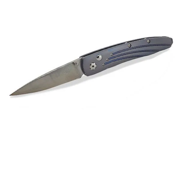 BLUE STAR Titanium frame Pocket Knife by William Henry Image 2 Goldmart Jewelers Redding, CA