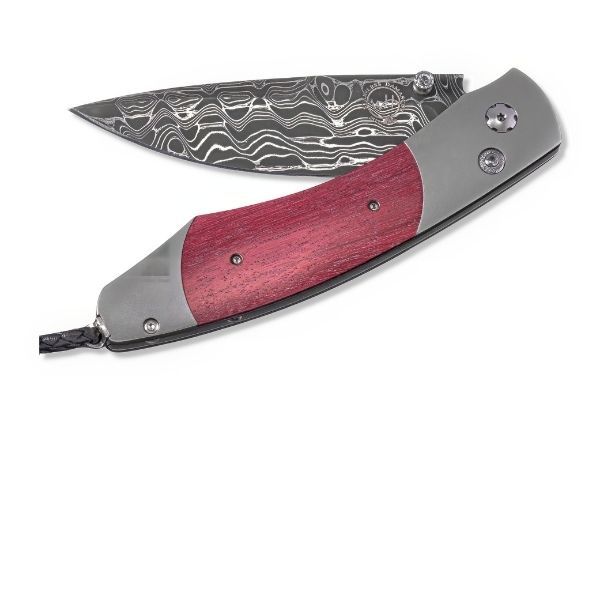 B12 PURPLE RAIN Damascus Blade Knife by William Henry Goldmart Jewelers Redding, CA