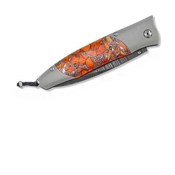 DARK WAVES - Damascus Blade Knife by William Henry Image 2 Goldmart Jewelers Redding, CA