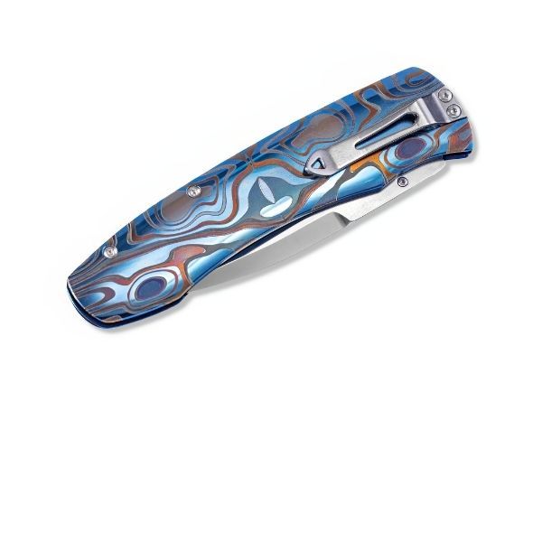 A300-15 Beautiful Laser Engraved Knife by William Henry Goldmart Jewelers Redding, CA