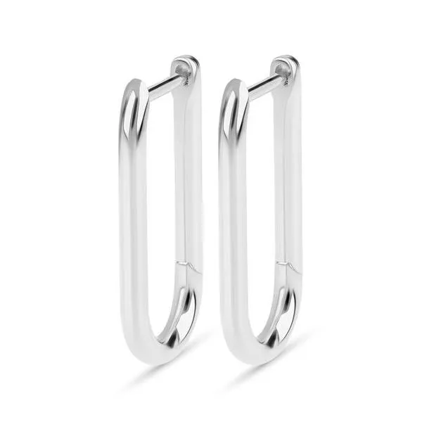 Silver Oval hinge earrings The Hills Jewelry LLC Worthington, OH