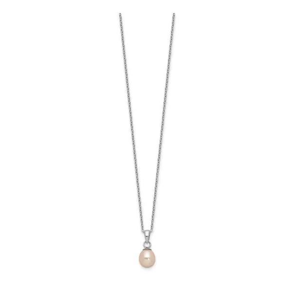 925 Sterling Silver Pink FWP Necklace And Stud Earrings Set Image 2 The Ring Austin Round Rock, TX