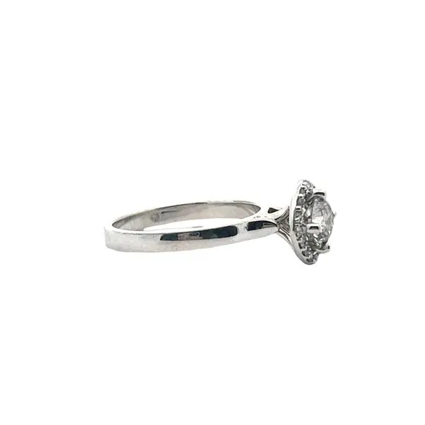 9/10CTW 14K WG Mined Diamond Halo with Lab Grown Round Center Image 2 The Ring Austin Round Rock, TX