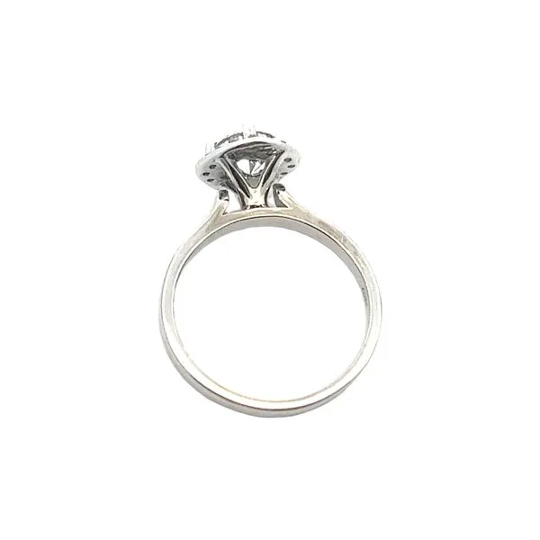 9/10CTW 14K WG Mined Diamond Halo with Lab Grown Round Center Image 3 The Ring Austin Round Rock, TX