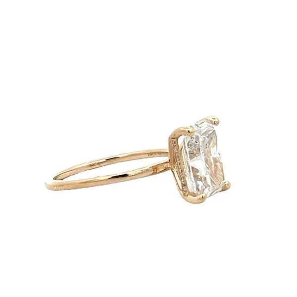 3 1/20CTW 14K YG Mined Diamond Hidden Halo with Lab Radiant Center Engagement Ring Image 2 The Ring Austin Round Rock, TX