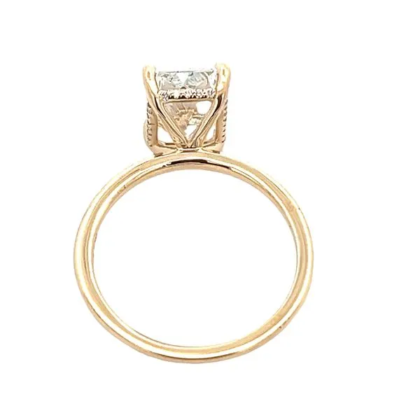 3 1/20CTW 14K YG Mined Diamond Hidden Halo with Lab Radiant Center Engagement Ring Image 3 The Ring Austin Round Rock, TX
