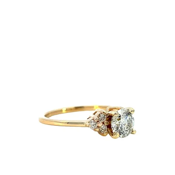 1 1/5CTW 14K YG Natural Round Diamond Accented Stones Engagement Ring Size 7 Image 2 The Ring Austin Round Rock, TX