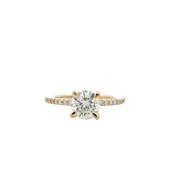 1 1/2CTW 14K YG 4 Prong Diamond Engagement Ring Image 4 The Ring Austin Round Rock, TX