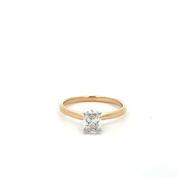 3/4CTW 14K YG/WG Mined Diamond J-K,I1 Oval Solitaire Ring Size 7 The Ring Austin Round Rock, TX