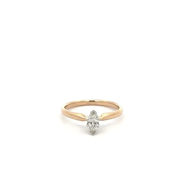 1/4CTW 14K YG/WG Mined Diamond J-K,I1 Marquise Solitaire Ring The Ring Austin Round Rock, TX