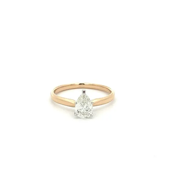 7/8CTW 14K YG/WG Mined Diamond J-K,I1 Pear Solitaire Ring Size 7 The Ring Austin Round Rock, TX