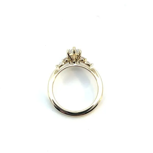 1 1/3CTW 14K Yellow Gold LG Marquise Center With Round and Marquise Natural Diamond Accented Engagement Ring Image 2 The Ring Austin Round Rock, TX