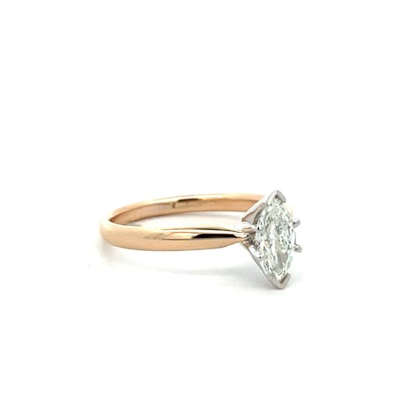 1/2CTW 14K YG/WG Mined Diamond I,SI Marquise Solitaire Ring Size 7 Image 4 The Ring Austin Round Rock, TX