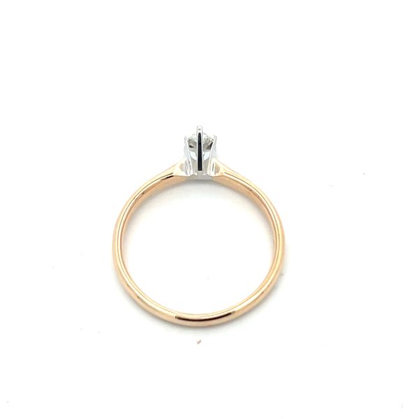 1/4CTW 14K YG/WG Mined Diamond I,SI Pear Solitaire Ring Size 7 Image 2 The Ring Austin Round Rock, TX