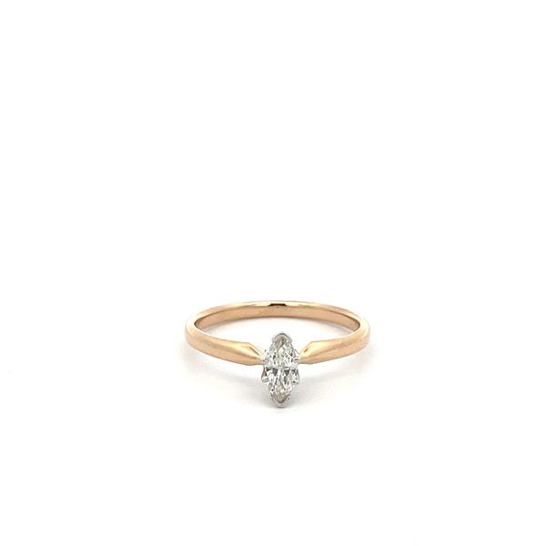1/4CTW 14K YG/WG Mined Diamond J-K,I1 Marquise Solitaire Ring The Ring Austin Round Rock, TX