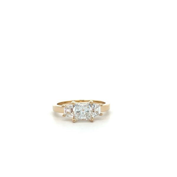 14K Yellow Gold Three Stone Ring The Ring Austin Round Rock, TX