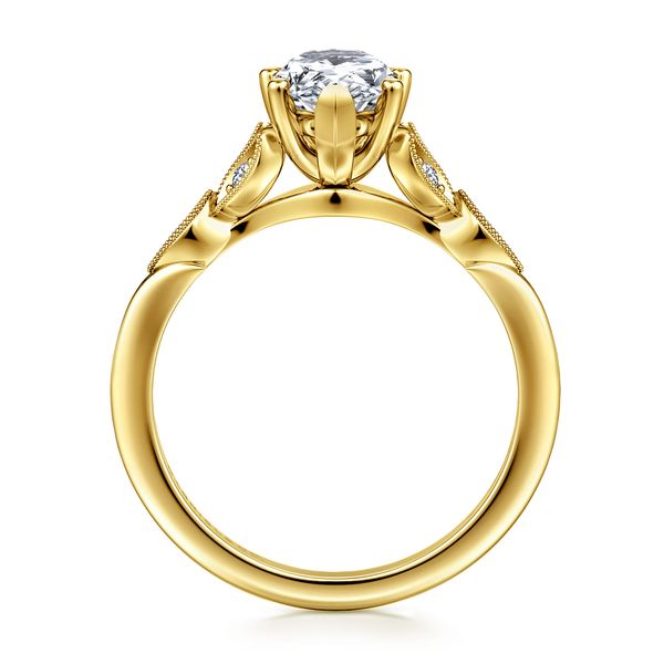 14K Yellow Gold Straight Ring Image 3 The Ring Austin Round Rock, TX