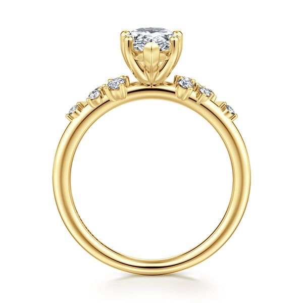 14K Yellow Gold Straight Ring Image 2 The Ring Austin Round Rock, TX