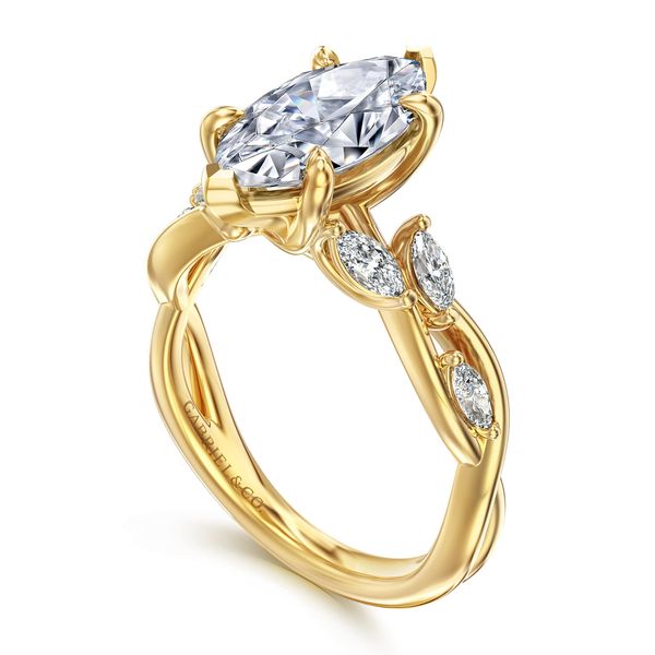 14K Yellow Gold Twisted Ring Image 3 The Ring Austin Round Rock, TX