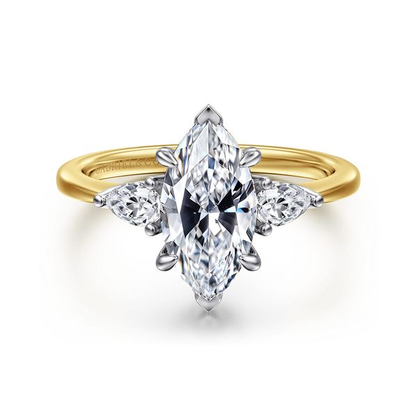 14K Yellow Gold Three Stone Ring The Ring Austin Round Rock, TX