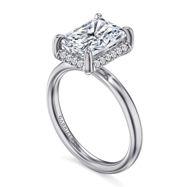 Hidden Halo Engagement Ring Image 3 The Ring Austin Round Rock, TX