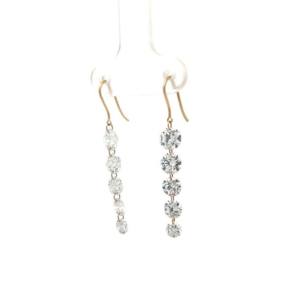 14K Yellow Gold Dangle Earrings The Ring Austin Round Rock, TX