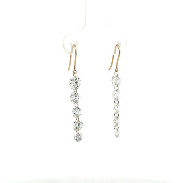 14K Yellow Gold Dangle Earrings Image 4 The Ring Austin Round Rock, TX