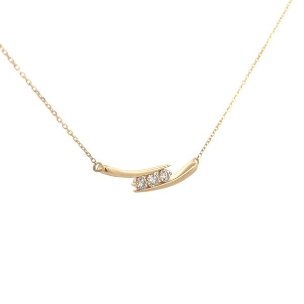 14K Yellow Gold Bar Necklace Image 2 The Ring Austin Round Rock, TX