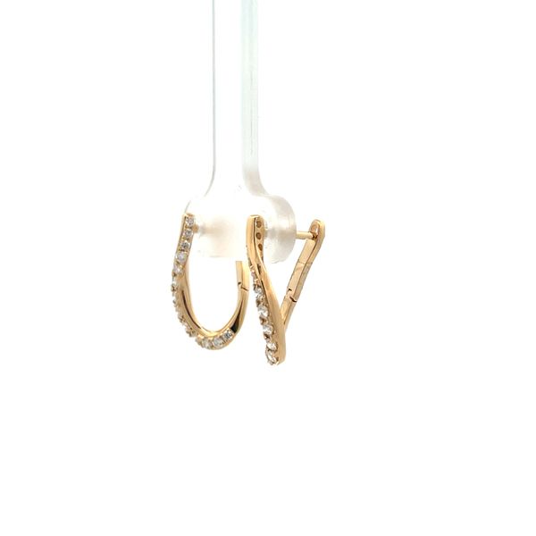 14K Yellow Gold Hoop Earrings Image 4 The Ring Austin Round Rock, TX