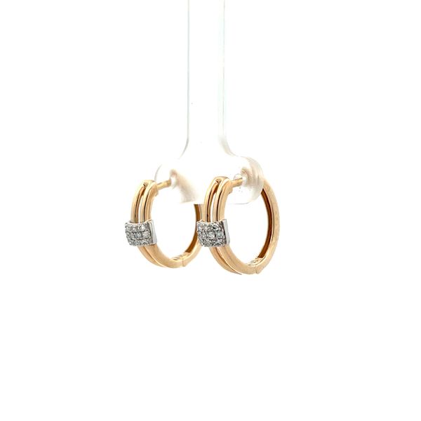 14K Yellow Gold Hoop Earrings Image 2 The Ring Austin Round Rock, TX