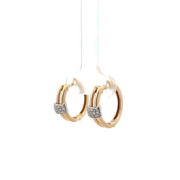 14K Yellow Gold Hoop Earrings Image 3 The Ring Austin Round Rock, TX
