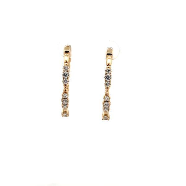 14K Yellow Gold Hoop Earrings The Ring Austin Round Rock, TX