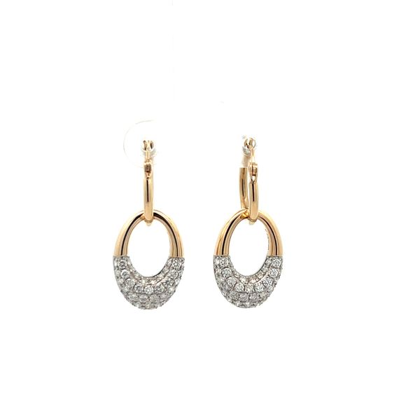 14K Yellow Gold Dangle Earrings The Ring Austin Round Rock, TX