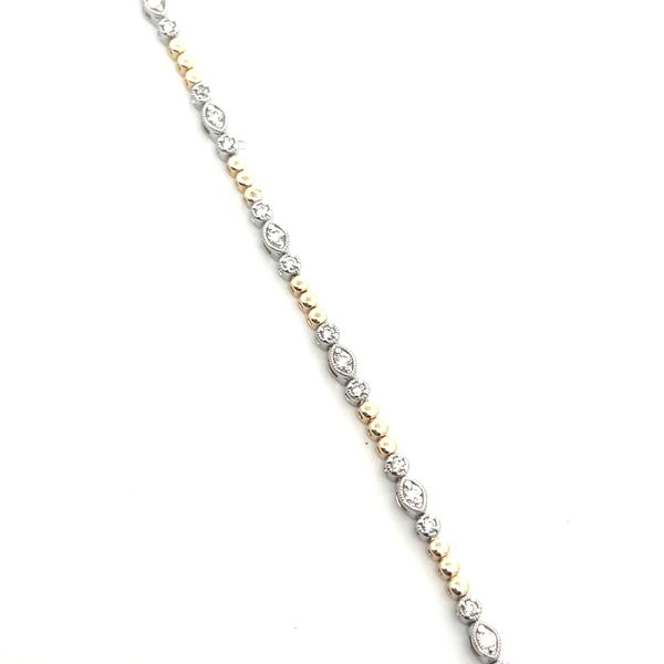 14K Yellow Gold Line Bracelet Image 3 The Ring Austin Round Rock, TX