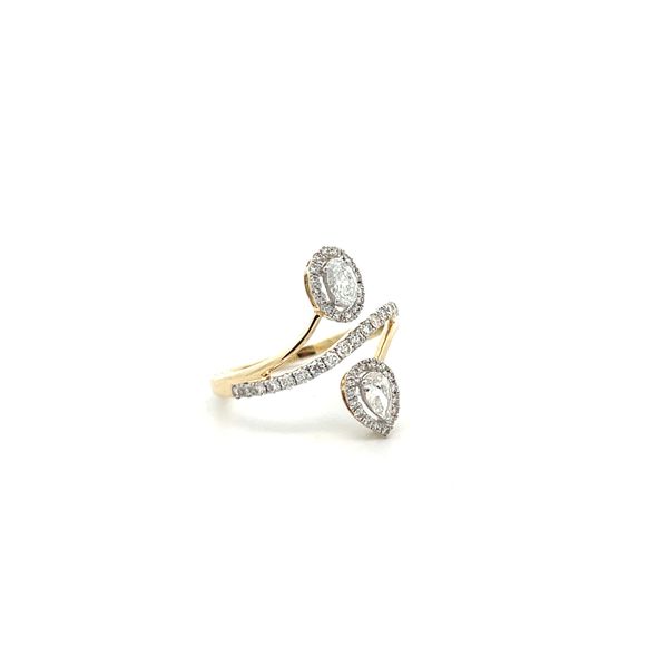 14K Yellow Gold Double Halo Ring Image 3 The Ring Austin Round Rock, TX