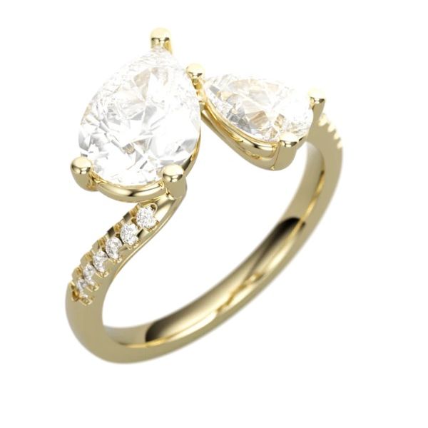 Diamond Semi-Mount Engagement Ring Image 2 The Ring Austin Round Rock, TX