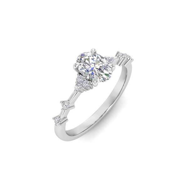 Diamond Semi-Mount Engagement Ring Image 2 The Ring Austin Round Rock, TX