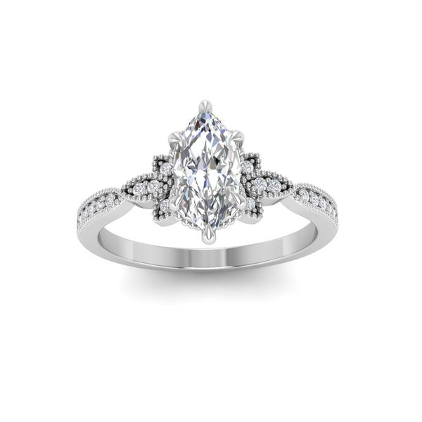Diamond Semi-Mount Engagement Ring Image 2 The Ring Austin Round Rock, TX