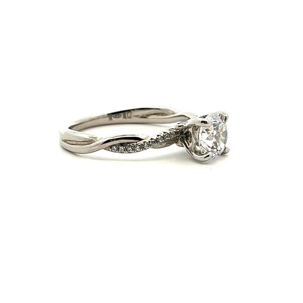 Diamond Semi-Mount Engagement Ring Image 2 The Ring Austin Round Rock, TX