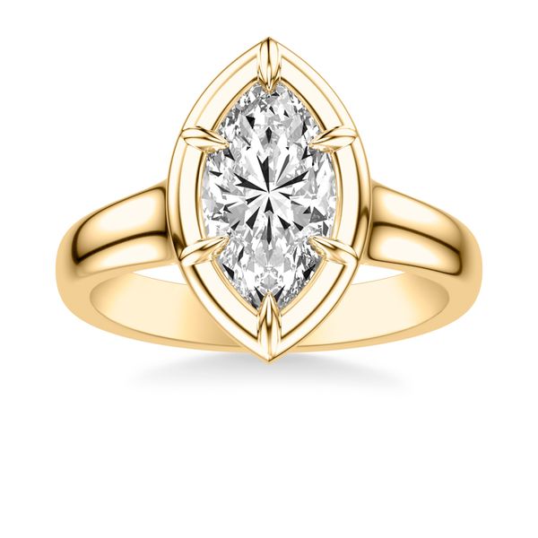 Floating Diamond Engagement Ring Image 3 The Ring Austin Round Rock, TX