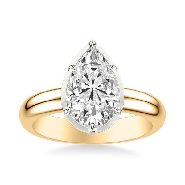 Bezel Set Engagement Ring Image 3 The Ring Austin Round Rock, TX