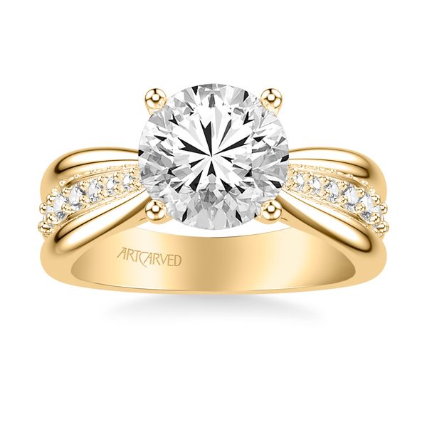 Cathedral Engagement Ring Image 3 The Ring Austin Round Rock, TX