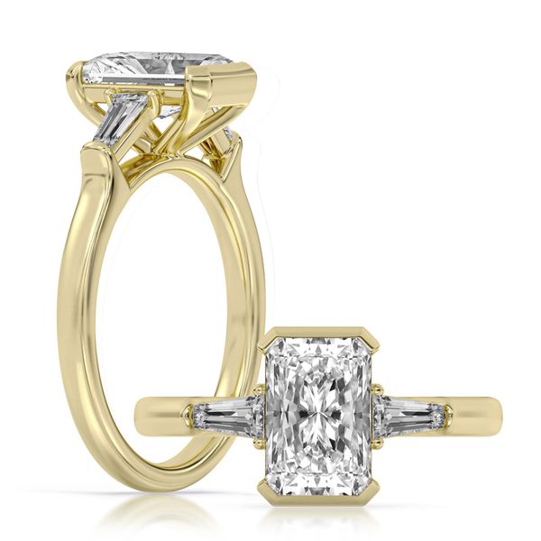 Three Stone Engagement Ring The Ring Austin Round Rock, TX