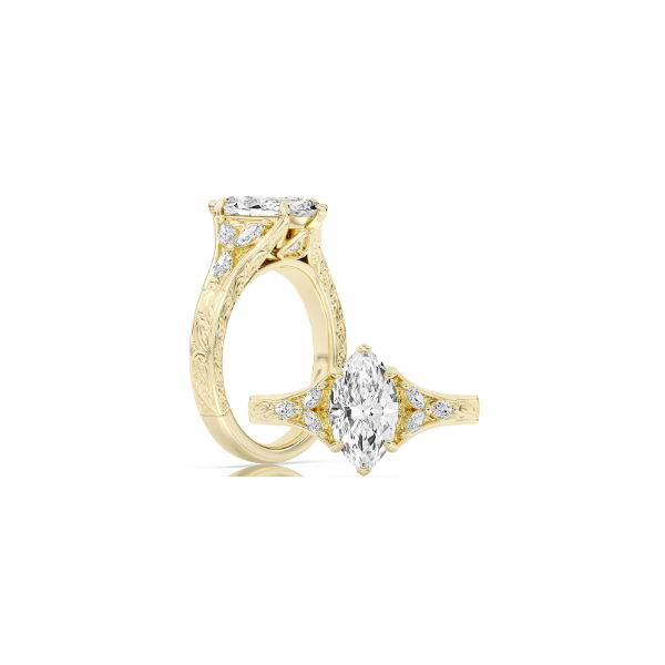 Marquise Accent Engagement Ring The Ring Austin Round Rock, TX