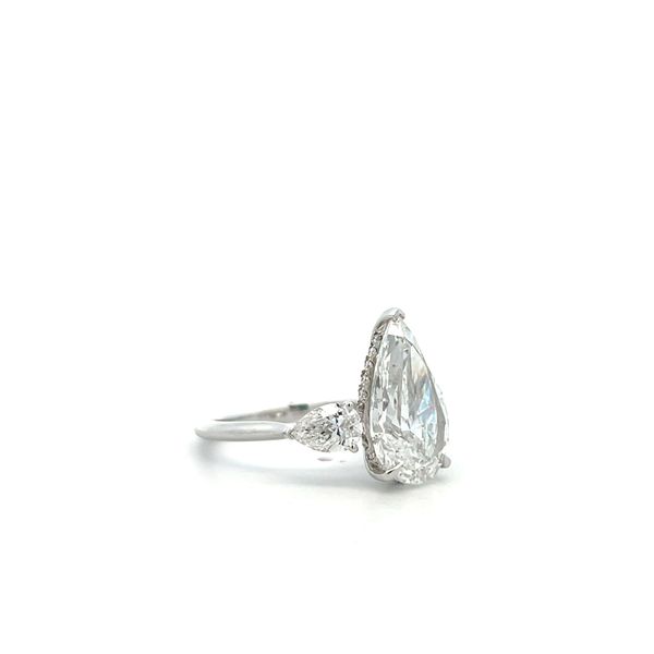 14K White Gold Three Stone Ring Image 3 The Ring Austin Round Rock, TX