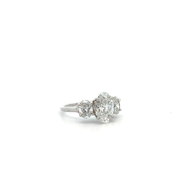 14K White Gold Three Stone Ring Image 3 The Ring Austin Round Rock, TX